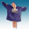 Baltimore Ravens Charm City Football Blanket Hoodie 3