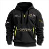 Baltimore Ravens EST 1996 Quarter Zip Hoodie 2