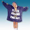 Baltimore Ravens Flock Around And Find Out Custom Blanket Hoodie 4