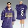 Baltimore Ravens Jackson Vintage Blanket Hoodie 2