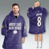 Baltimore Ravens Nobody Cares Work Harder Blanket Hoodie 3