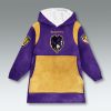 Baltimore Ravens Purple Rising Blanket Hoodie 2