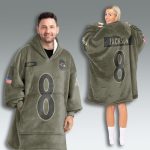 Ravens Salute To Service Blanket Hoodie