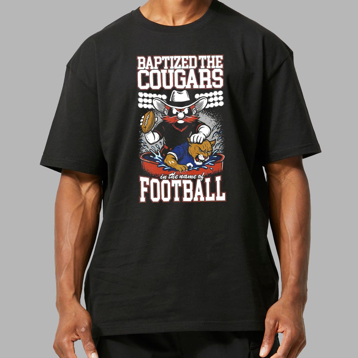 Baptized The Cougars In The Name Of Football Shirt 1 Baptized The Cougars In The Name Of Football Shirt