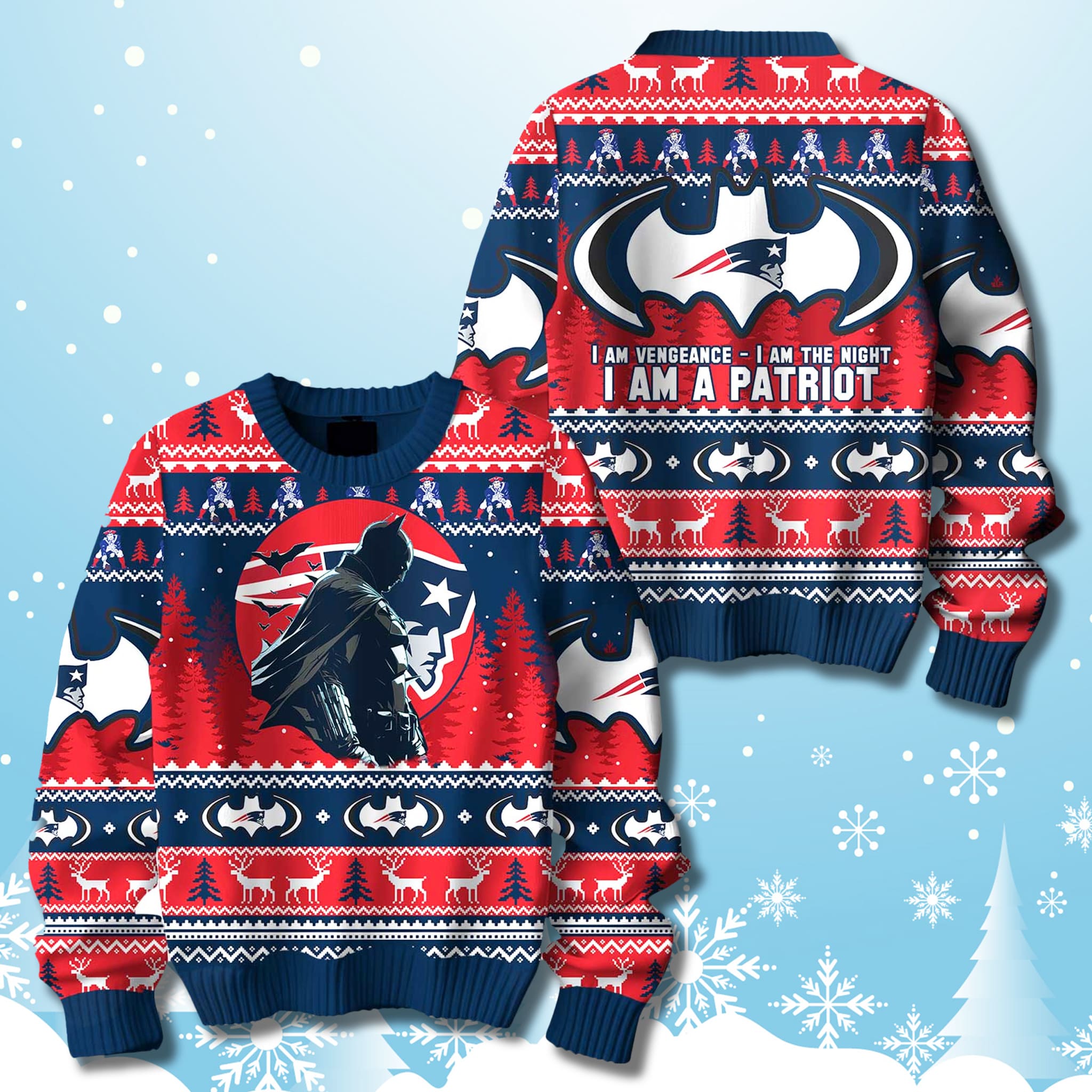 Batman I Am A Patriot Football Ugly Sweater 2025 Batman I Am A Patriot Football Ugly Sweater 2025