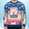 Benadryl Cat Meme Christmas Sweater 2025