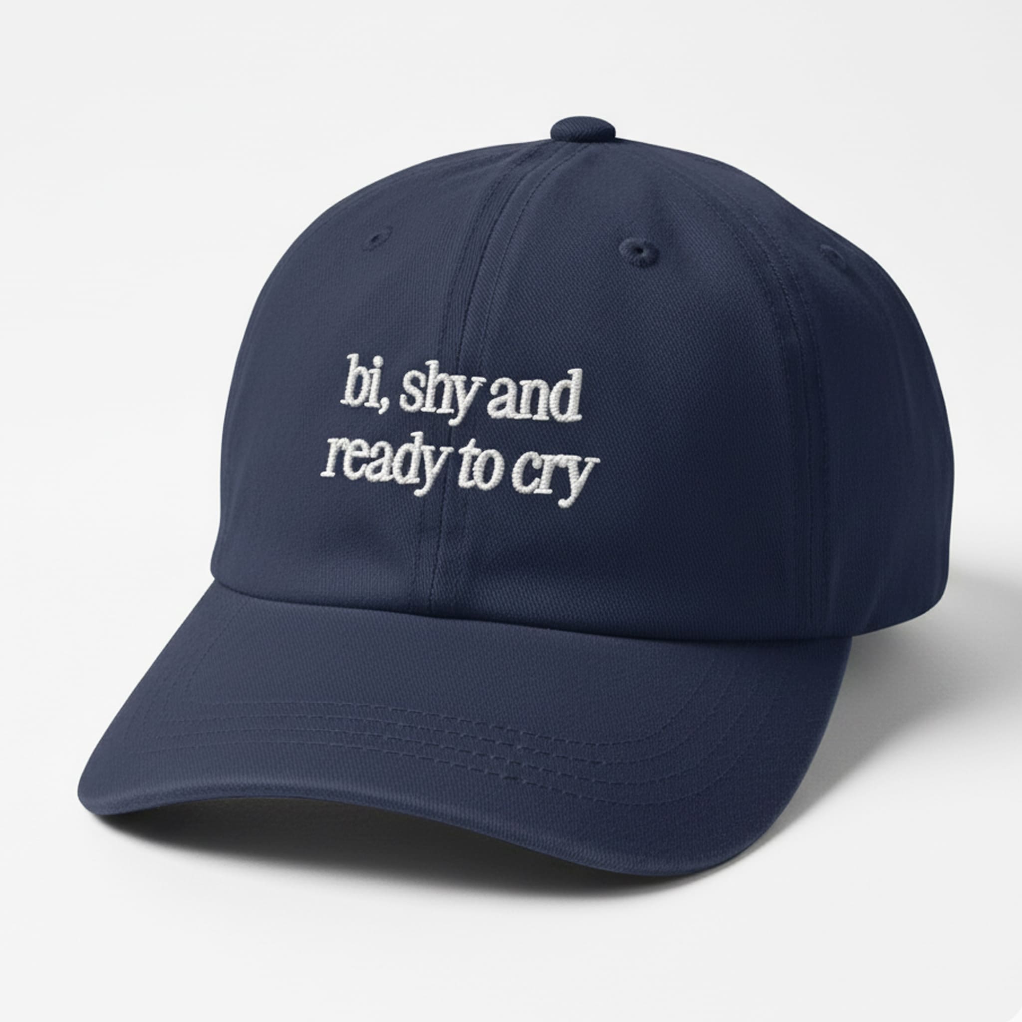 Bi Shy And Ready To Cry Hat Cap 2 Bi Shy And Ready To Cry Hat Cap 2