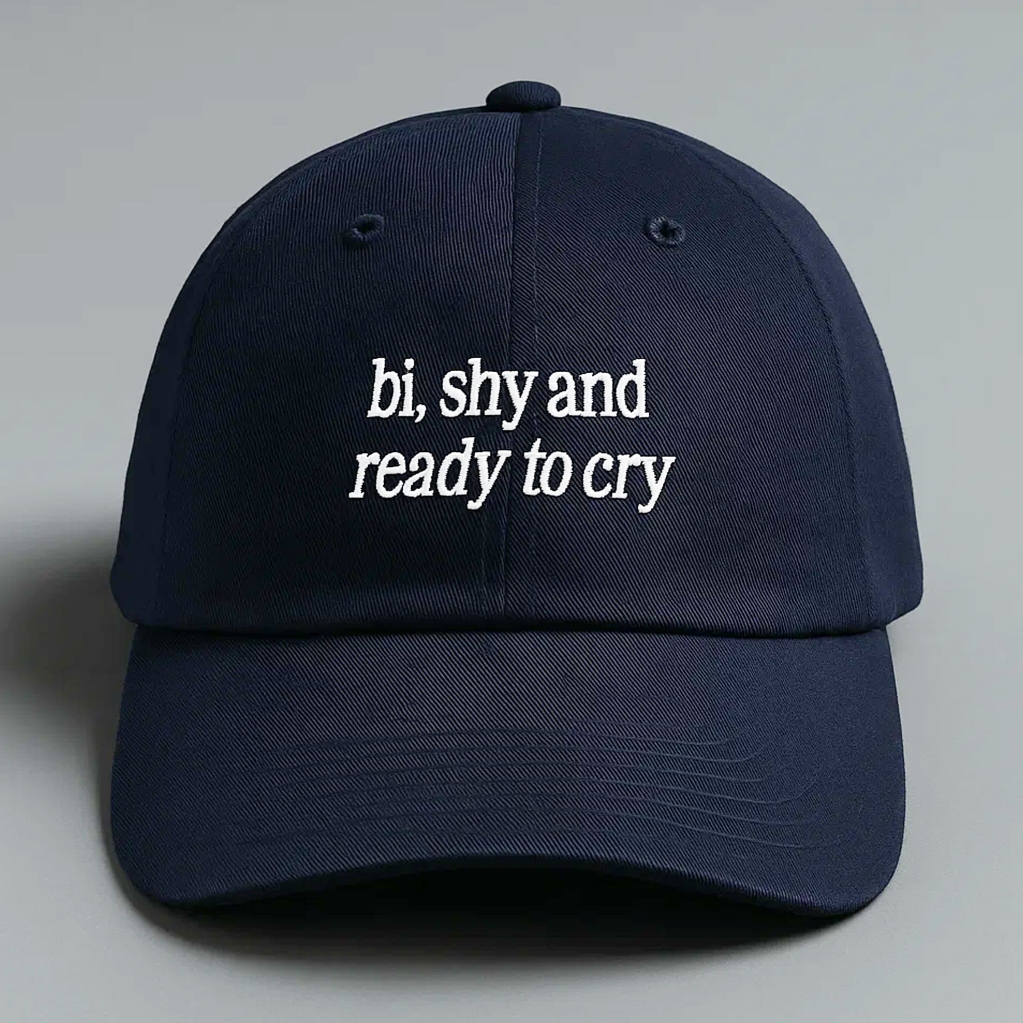 Bi Shy And Ready To Cry Hat Cap 4 Bi Shy And Ready To Cry Hat Cap