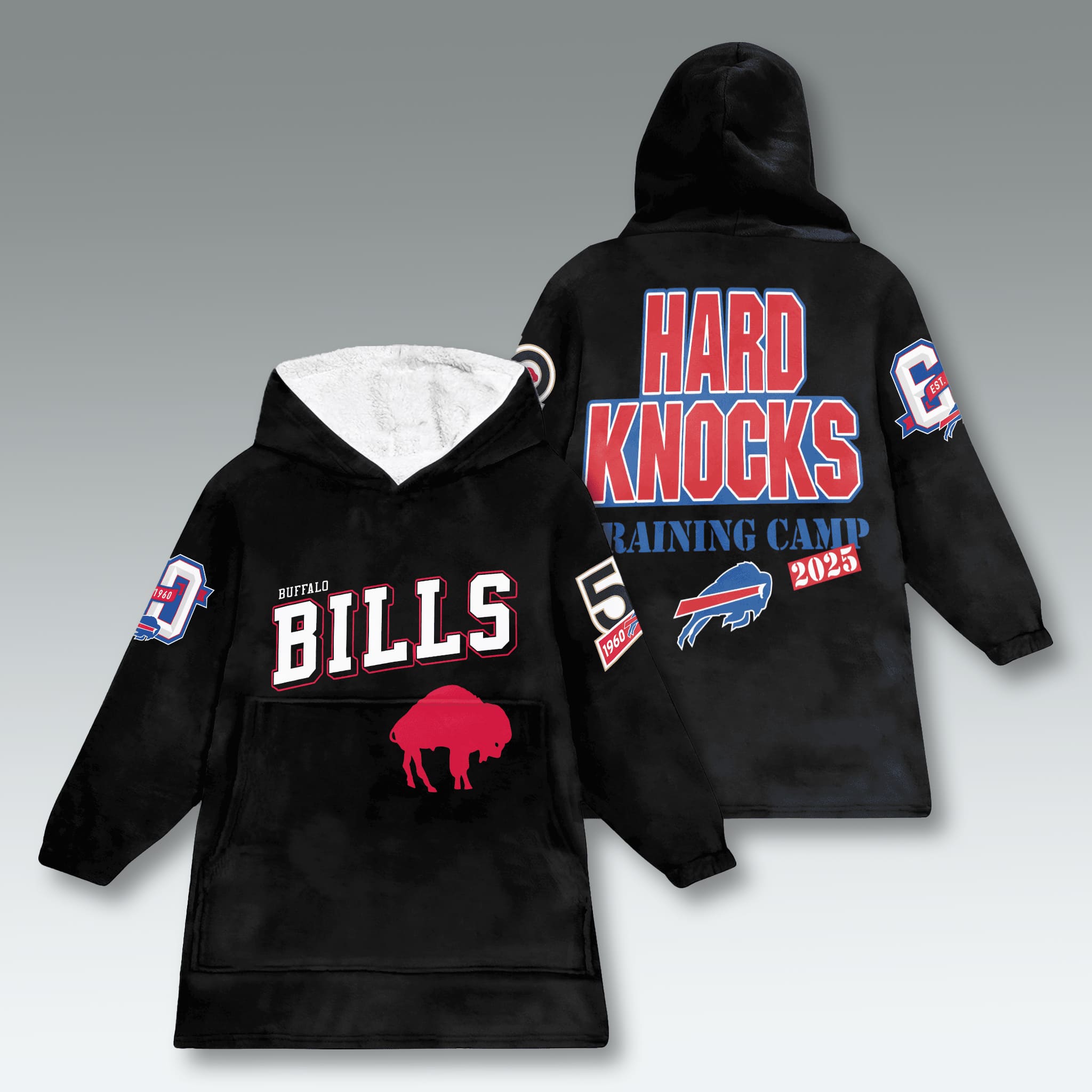 Buffalo Bills Hard Knocks Training Camp 2025 Blanket Hoodie 3 Buffalo Bills Hard Knocks Training Camp 2025 Blanket Hoodie 3
