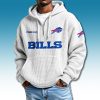 Buffalo Bills Quarter Zip Waffle Hoodie 2025 2
