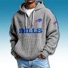 Buffalo Bills Quarter Zip Waffle Hoodie 2025 4