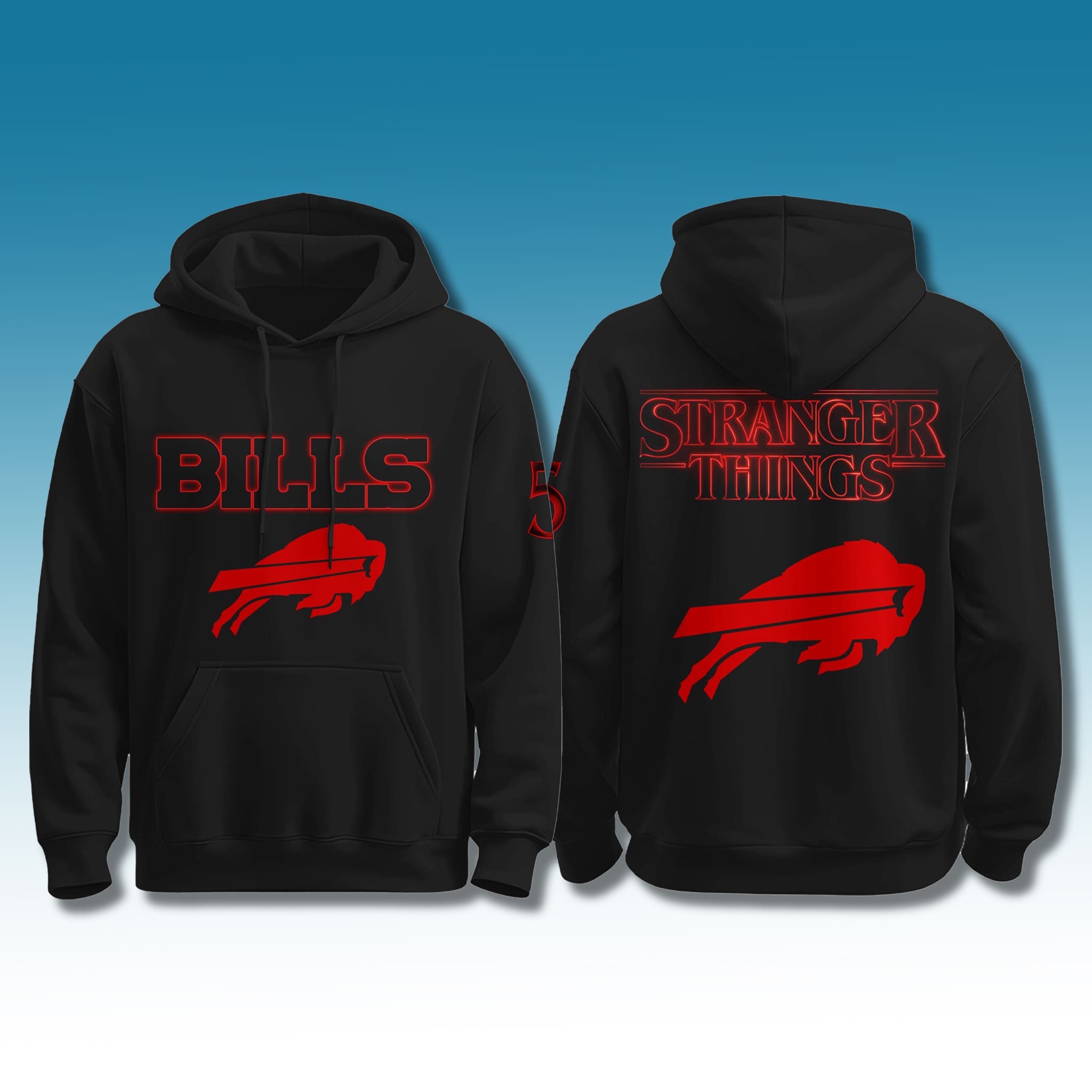 Bills Stranger Things 5 Hoodie 2025 1 Buffalo Bills Stranger Things 5 Hoodie 2025 1