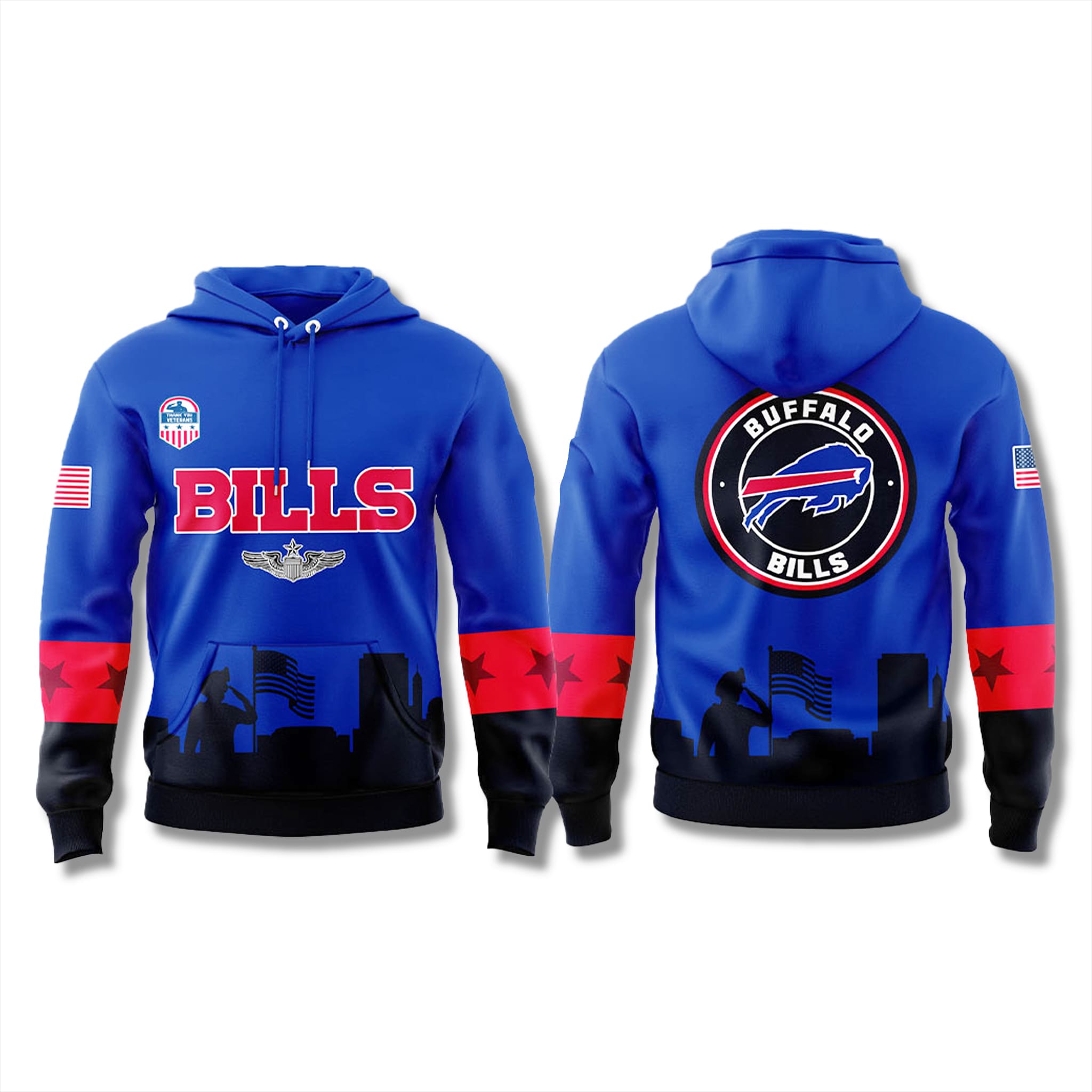 Bills Veterans Day Game 2025 Hoodie 1 Buffalo Bills Veterans Day Game 2025 Hoodie 2