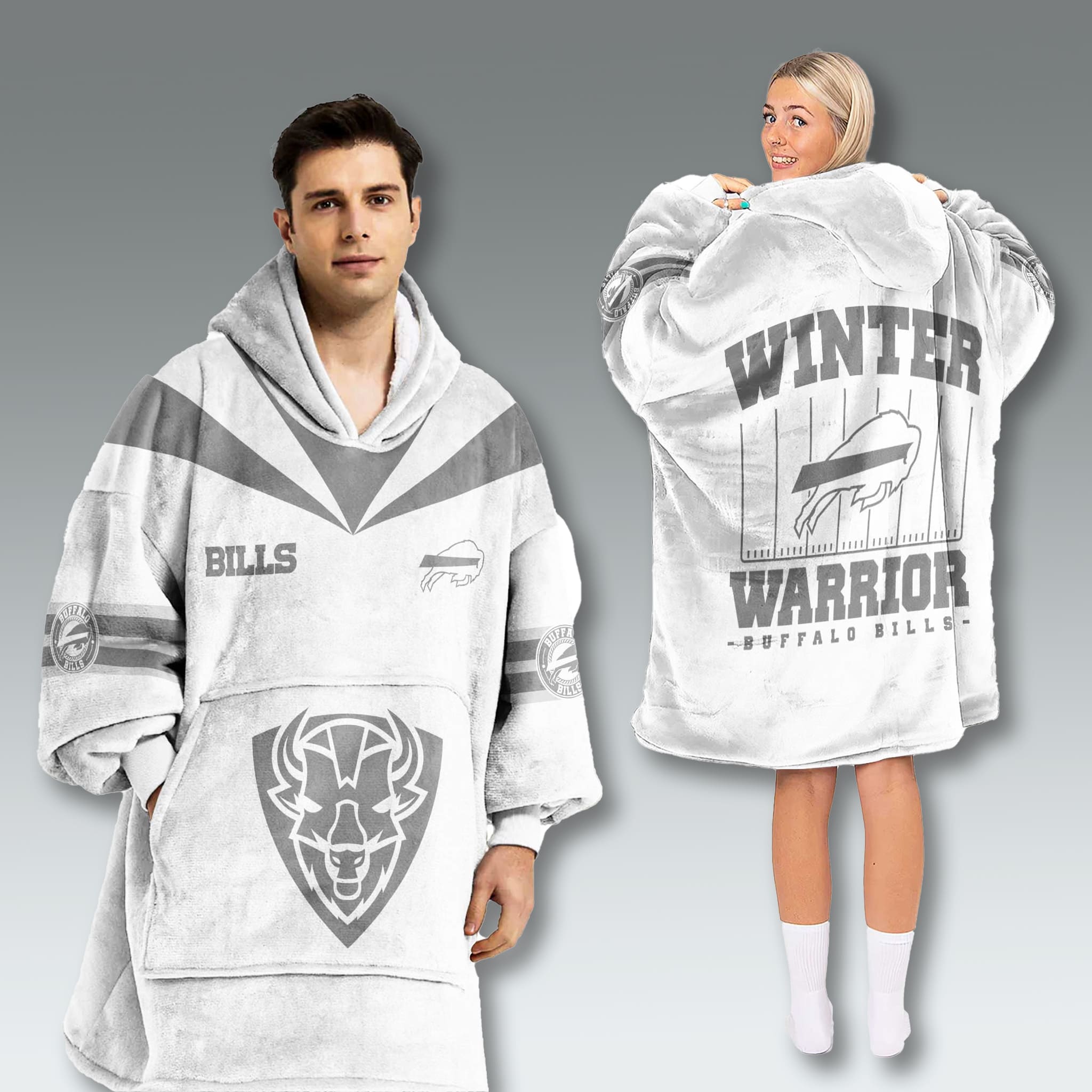 Buffalo Bills Winter Warrior Blanket Hoodie 3 Buffalo Bills Winter Warrior Blanket Hoodie 3