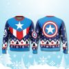 Captain America Costume Ugly Christmas Sweater