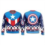 Captain America Costume Ugly Christmas Sweater