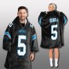 Panthers Custom Unisex Blanket Hoodie 2025 6 Carolina Panthers Custom Unisex Blanket Hoodie 2025 3