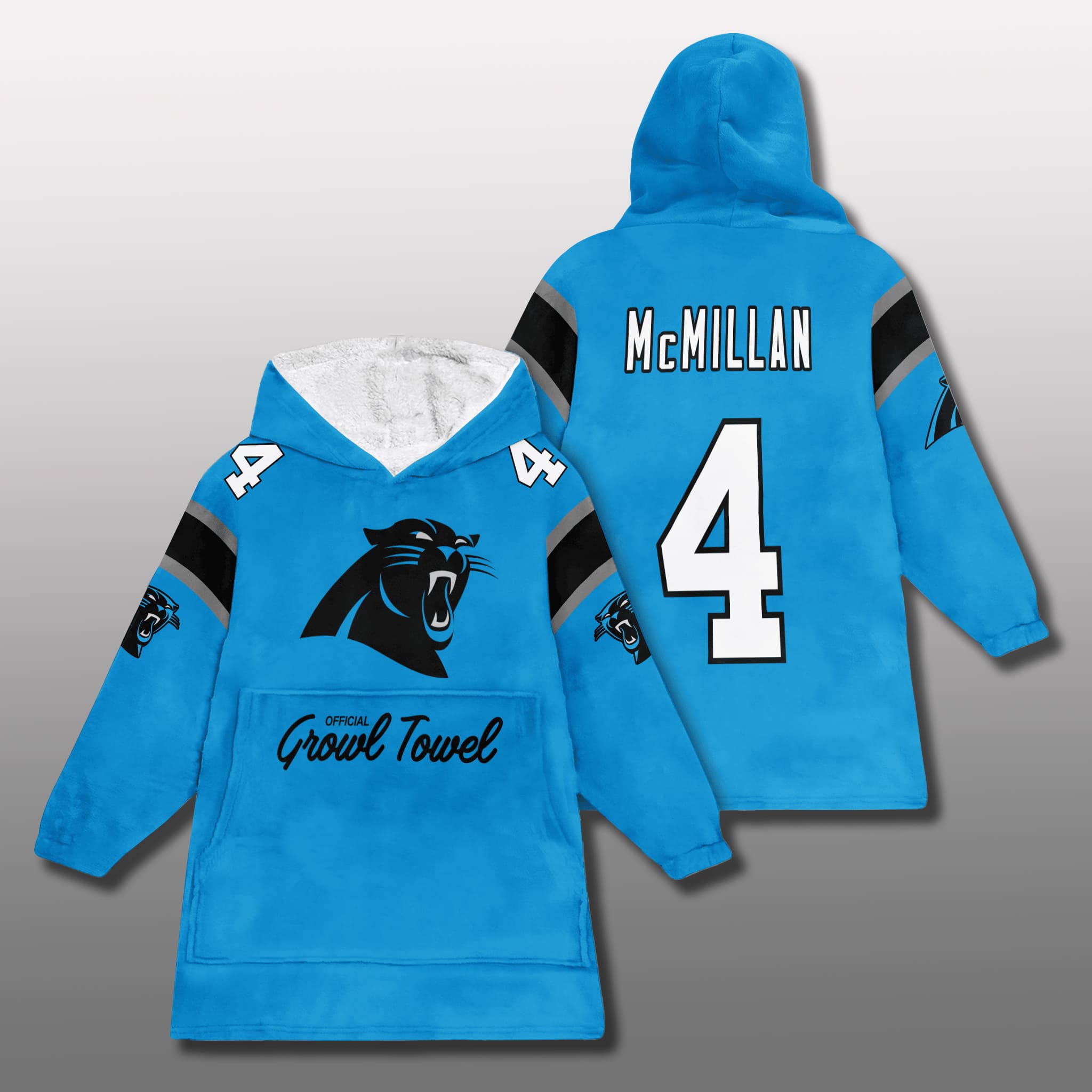 Panthers Growl Towel Blanket Hoodie 2025 2 Carolina Panthers Growl Towel Blanket Hoodie 2025 2
