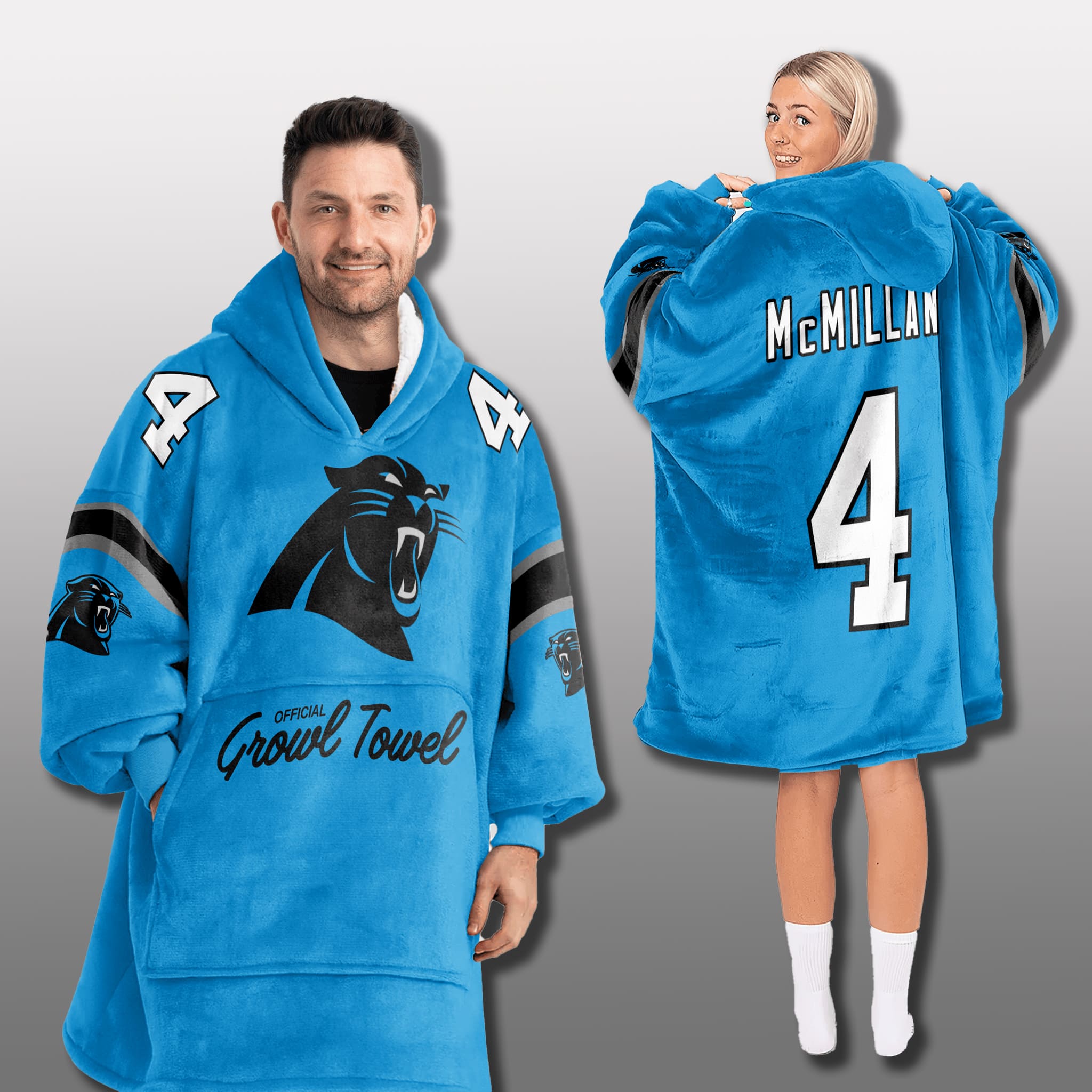 Carolina Panthers Growl Towel Blanket Hoodie 2025 3 Carolina Panthers Growl Towel Blanket Hoodie 2025 3