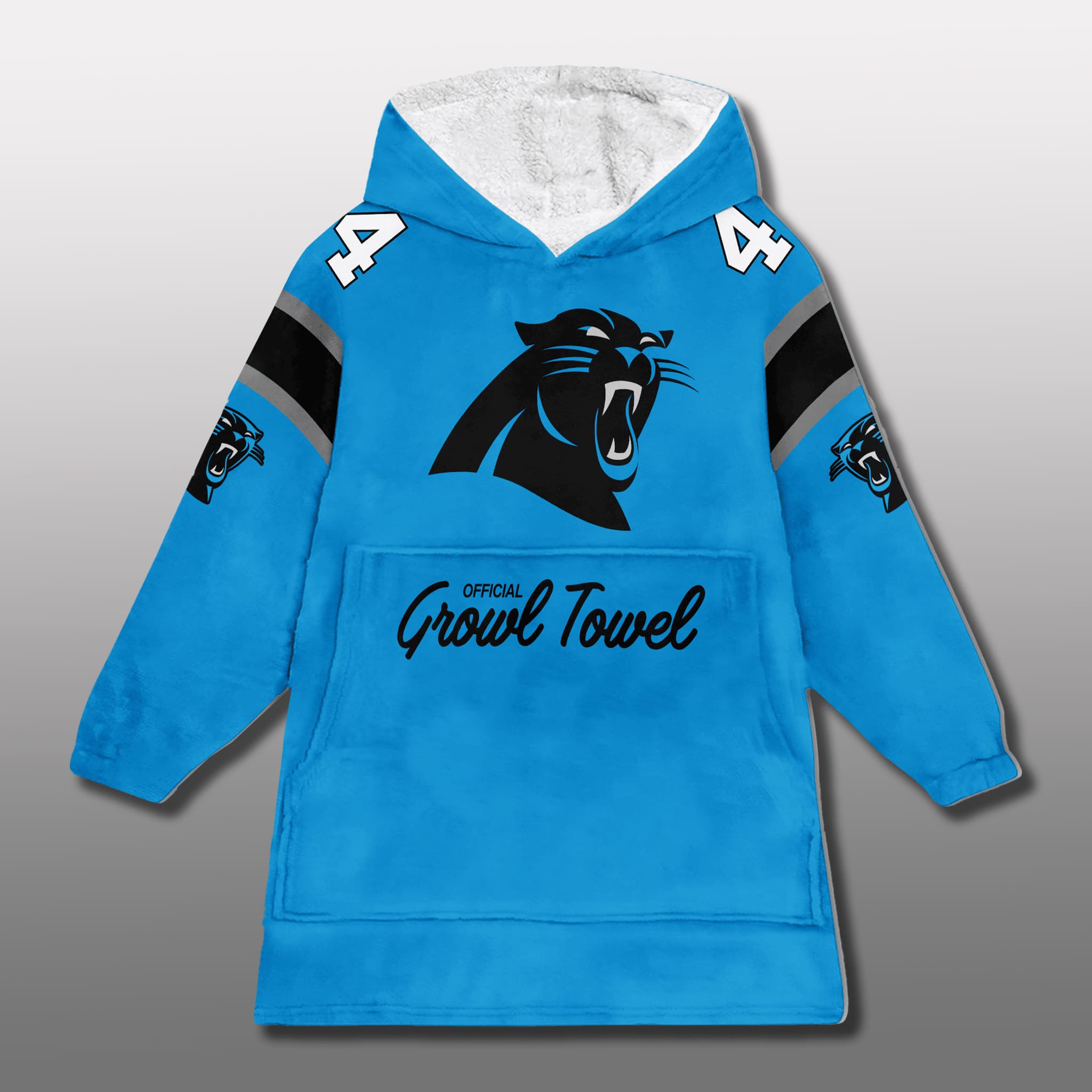 Panthers Growl Towel Blanket Hoodie 2025 4 Carolina Panthers Growl Towel Blanket Hoodie 2025