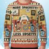 Cat More Spaghetti Less Upsetti Ugly Christmas Sweater
