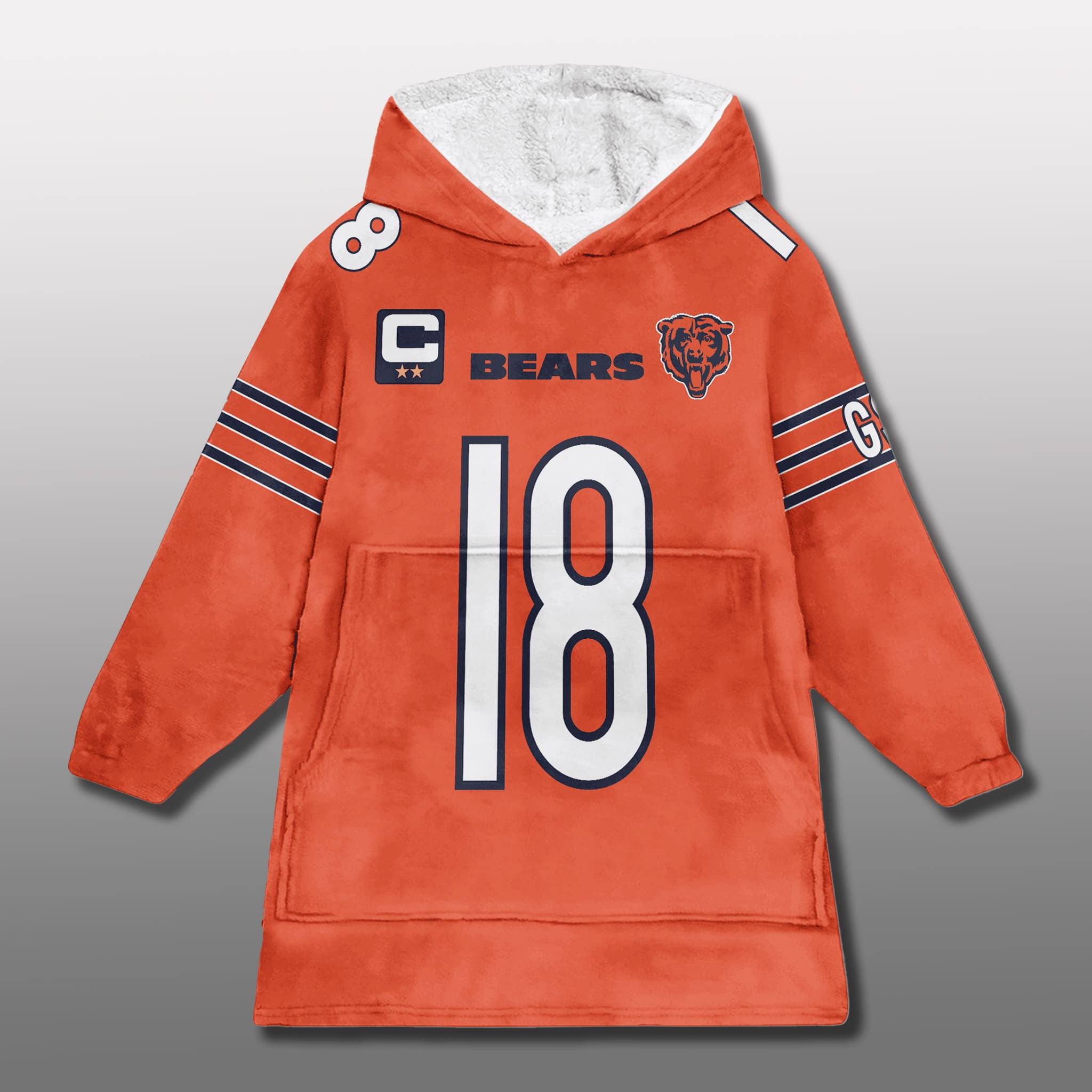 Bears Captain Unisex Blanket Hoodie 2025 3 Chicago Bears Captain Unisex Blanket Hoodie 2025 3