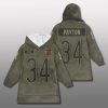 Chicago Bears Salute to Service Blanket Hoodie 2025 1