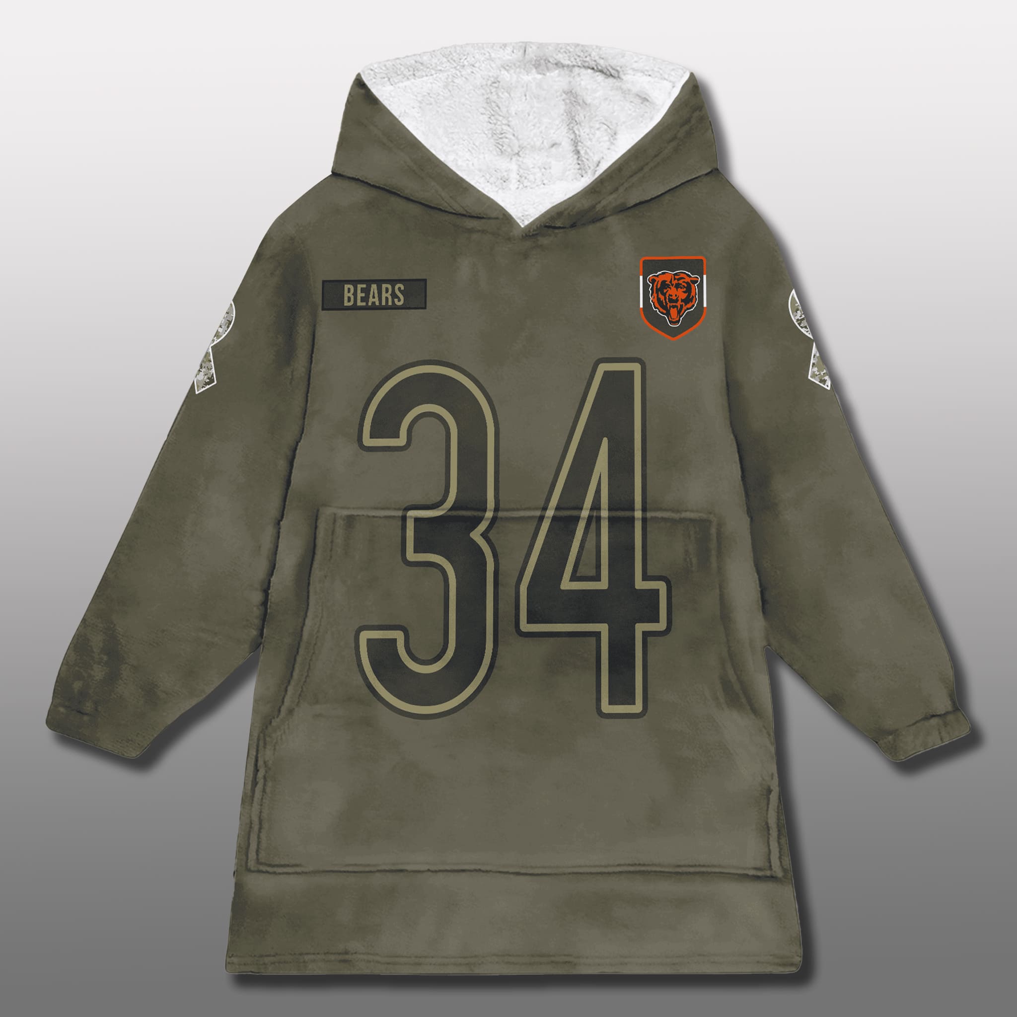 Bears Salute to Service Blanket Hoodie 2025 2 Chicago Bears Salute to Service Blanket Hoodie 2025 2