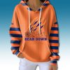 Chicago Football Bear Down Waffle Hoodie 2