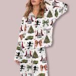 Christmas You Serious Clark Silky Satin Pajama Set