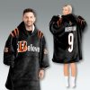 Cincinnati Bengals Believe Joe Burrow Unisex Blanket Hoodie 4