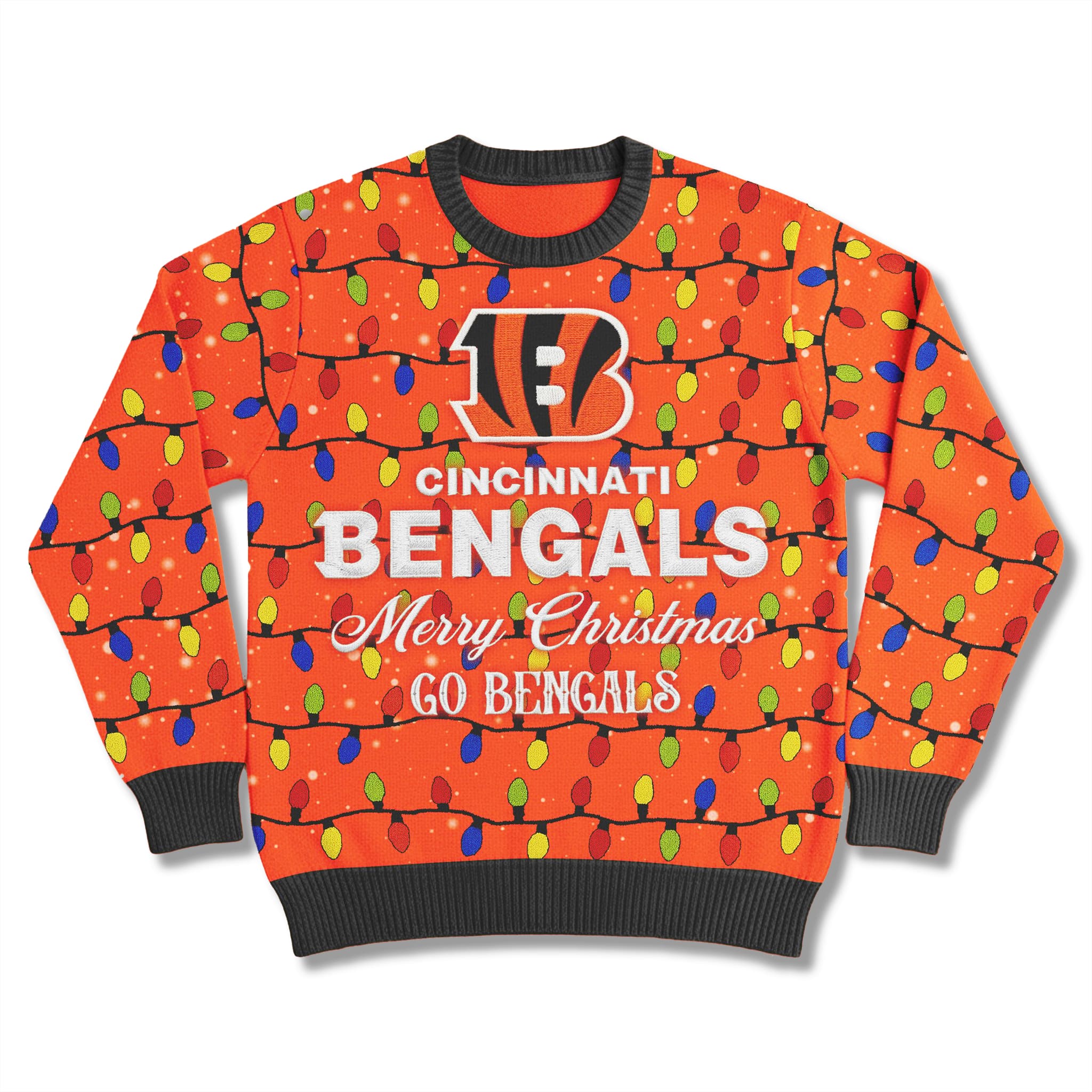 Go Bengals Ugly Christmas Sweater 2 Cincinnati Bengals Go Bengals Ugly Christmas Sweater 3