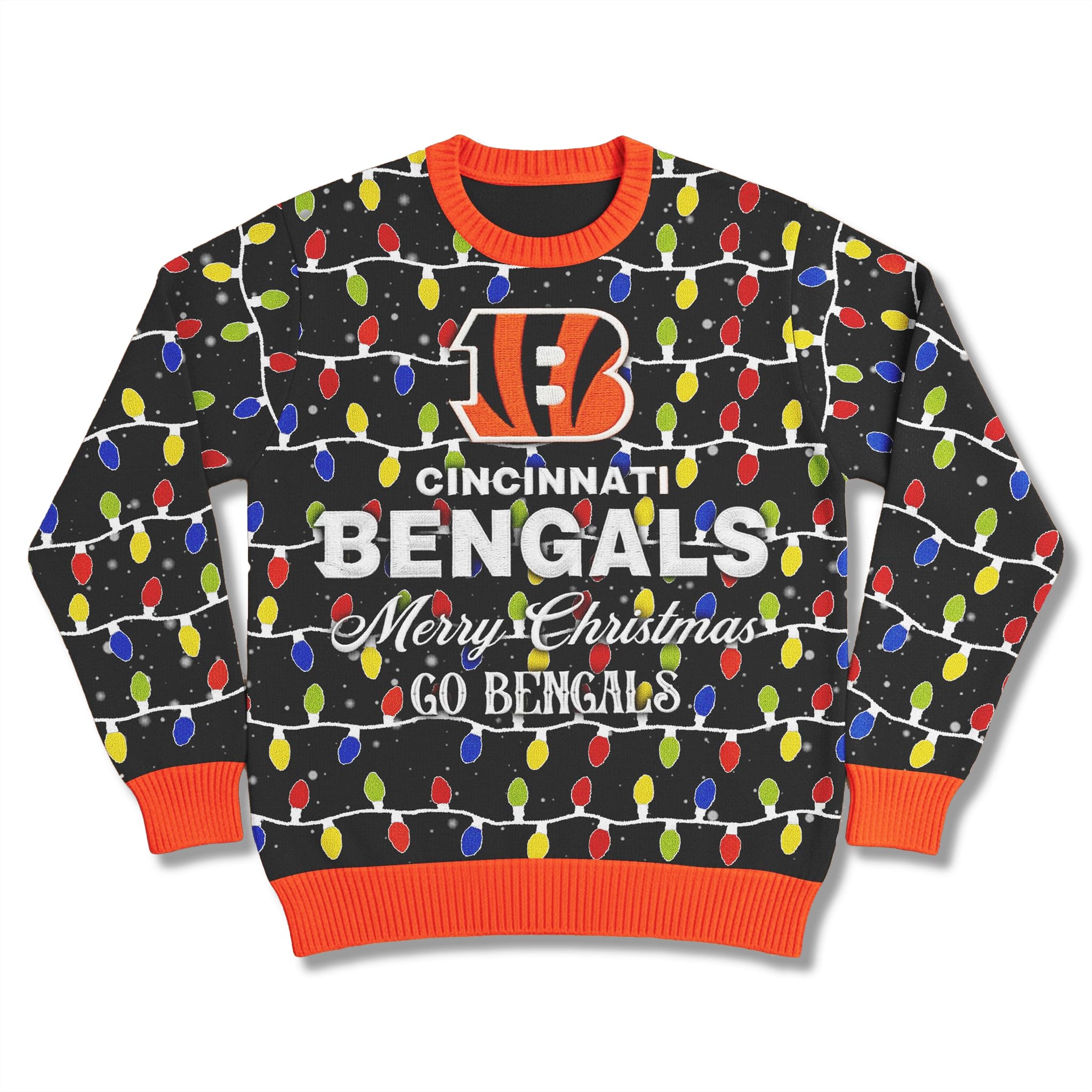 Go Bengals Ugly Christmas Sweater 3 Cincinnati Bengals Go Bengals Ugly Christmas Sweater 4