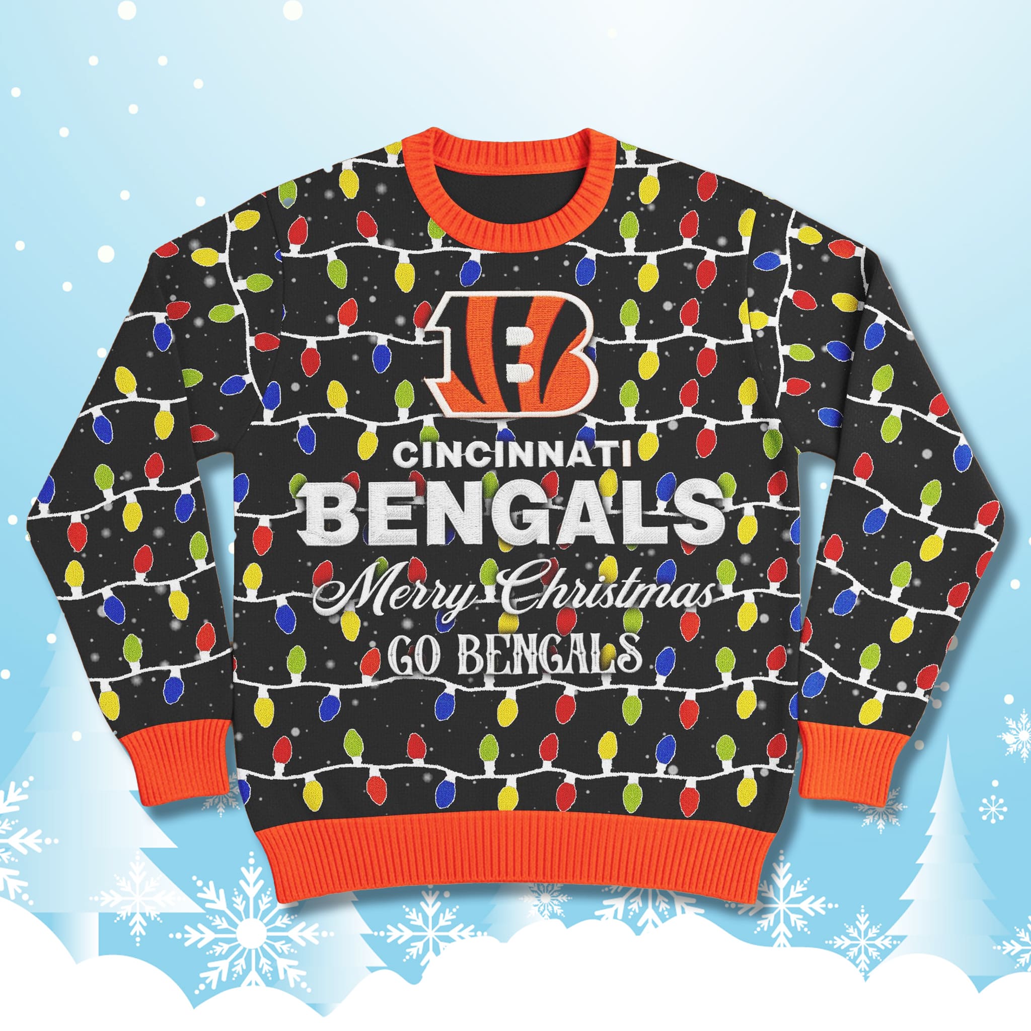 Go Bengals Ugly Christmas Sweater 4 Cincinnati Bengals Go Bengals Ugly Christmas Sweater