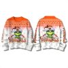 Cincinnati Bengals Snow Grinch Ugly Christmas Sweater 2025 3