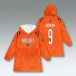 Bengals Who Dey Blanket Hoodie
