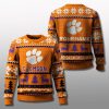 Clemson Tigers Christmas Personalized Ugly Sweater 2025