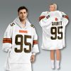 Cleveland Browns 2025 Classic Unisex Blanket Hoodie 2
