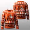 Cleveland Browns 2025 Ugly Christmas Sweater Custom Name 1