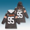 Cleveland Browns Captain Patch Blanket Hoodie 4