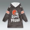 Cleveland Browns Dawg Pound Blanket Hoodie 3
