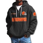 Browns Waffle Quarter Zip Hoodie 2025