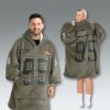 Browns Salute To Service Blanket Hoodie 4 Cleveland Browns Salute To Service Blanket Hoodie 2