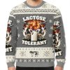 Cows Lactose Tolerant Meme Ugly Christmas Sweater 1