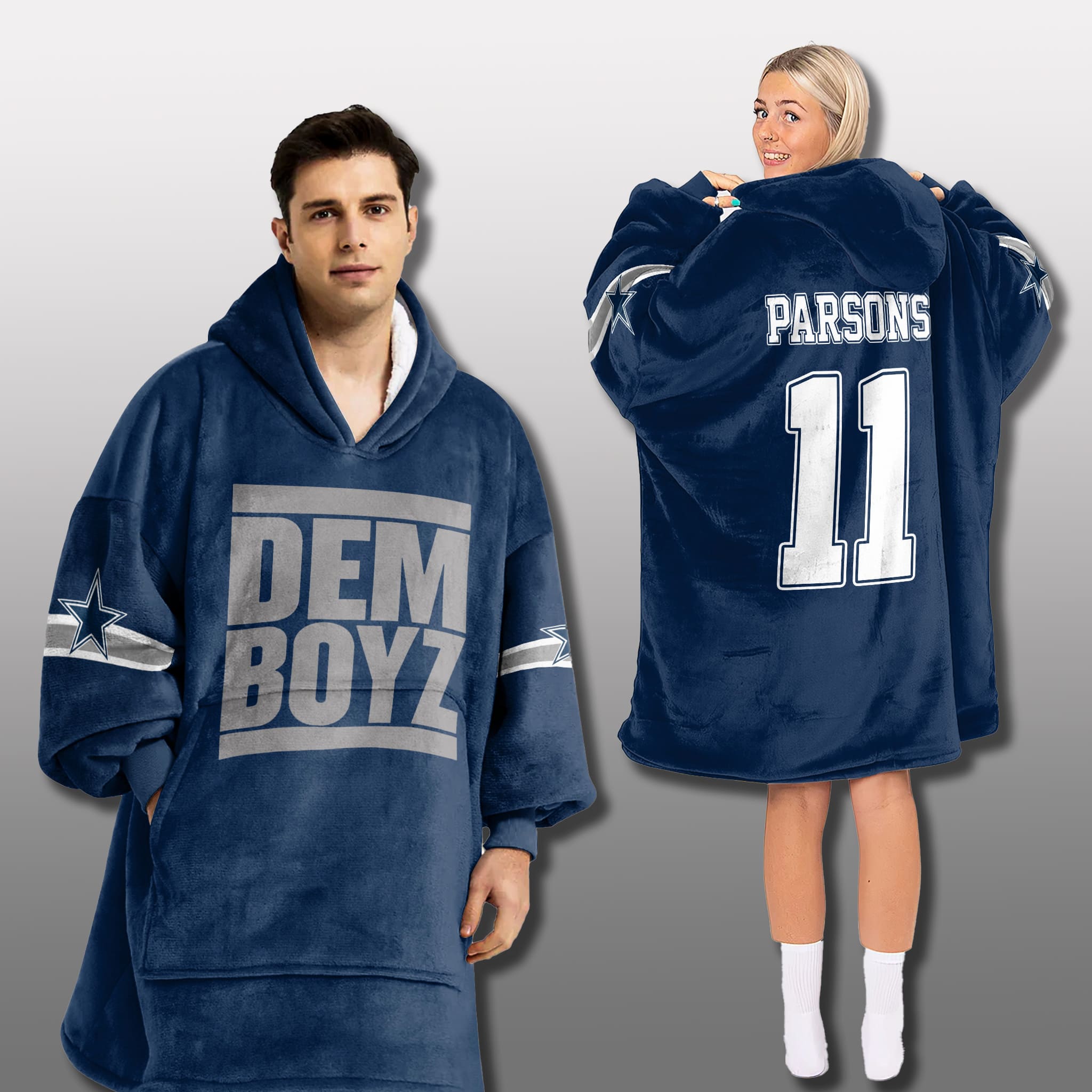 Dallas Cowboys Dem Boyz Unisex Blanket Hoodie 1 Dallas Cowboys Dem Boyz Unisex Blanket Hoodie 1