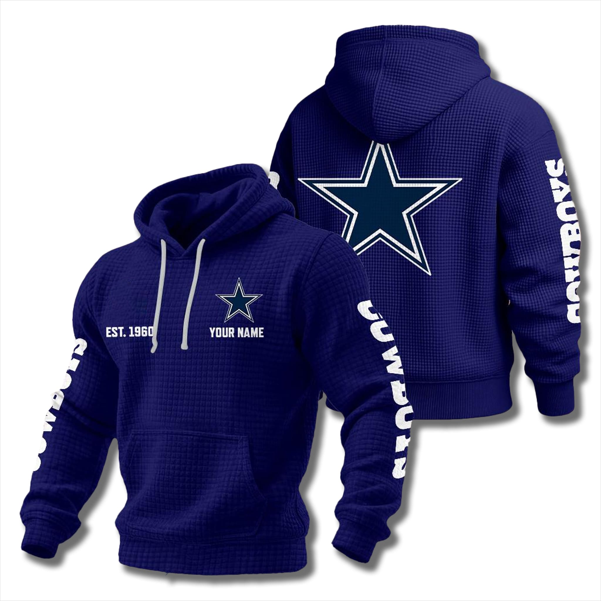 Cowboys EST 1960 Waffle Hoodie 1 Dallas Cowboys EST 1960 Waffle Hoodie 1