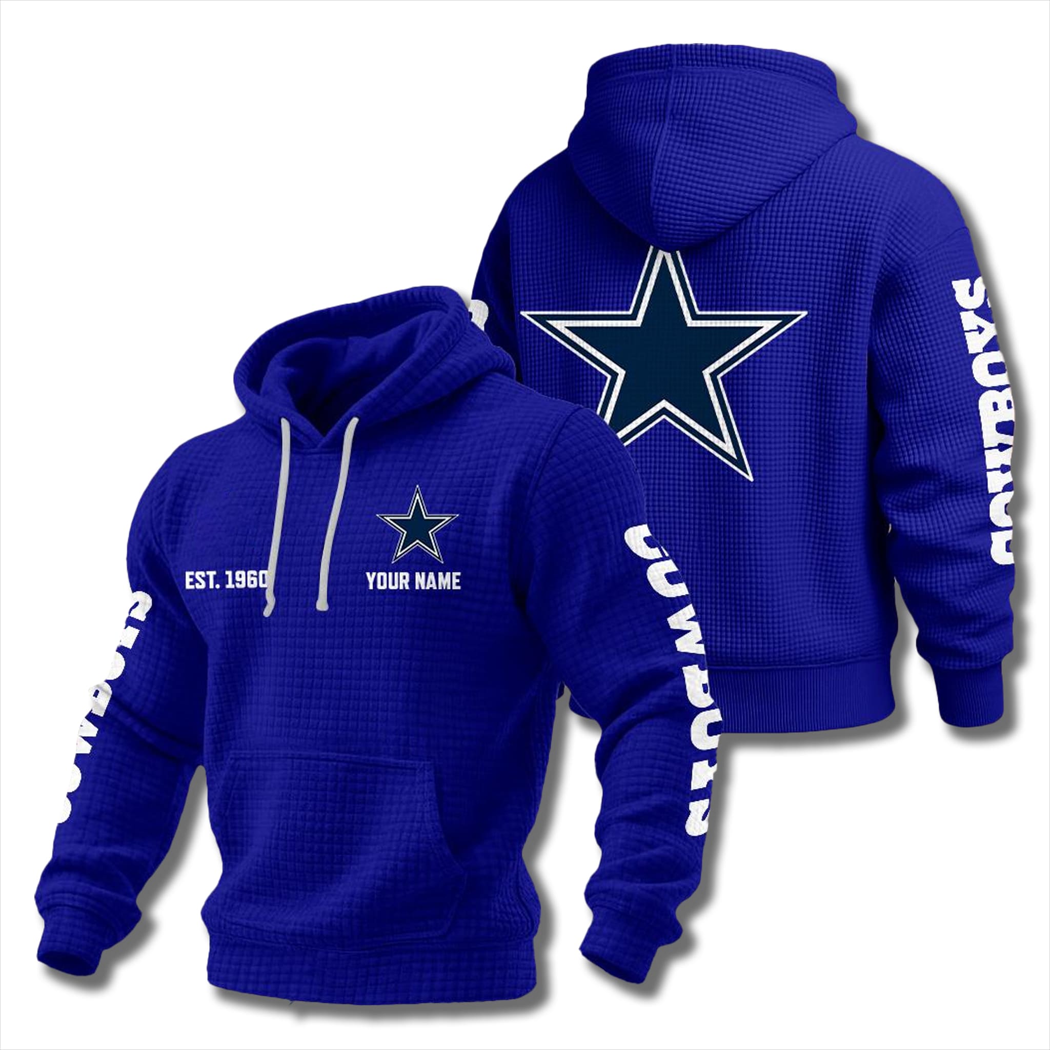 Cowboys EST 1960 Waffle Hoodie 3 Dallas Cowboys EST 1960 Waffle Hoodie 3