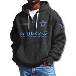 Cowboys Waffle Quarter Zip Hoodie 2025