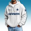 Dallas Cowboys Quarter Zip Waffle Hoodie 2025 3