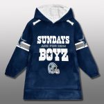 Cowboys Sundays Are For Dem Boyz Custom Blanket Hoodie